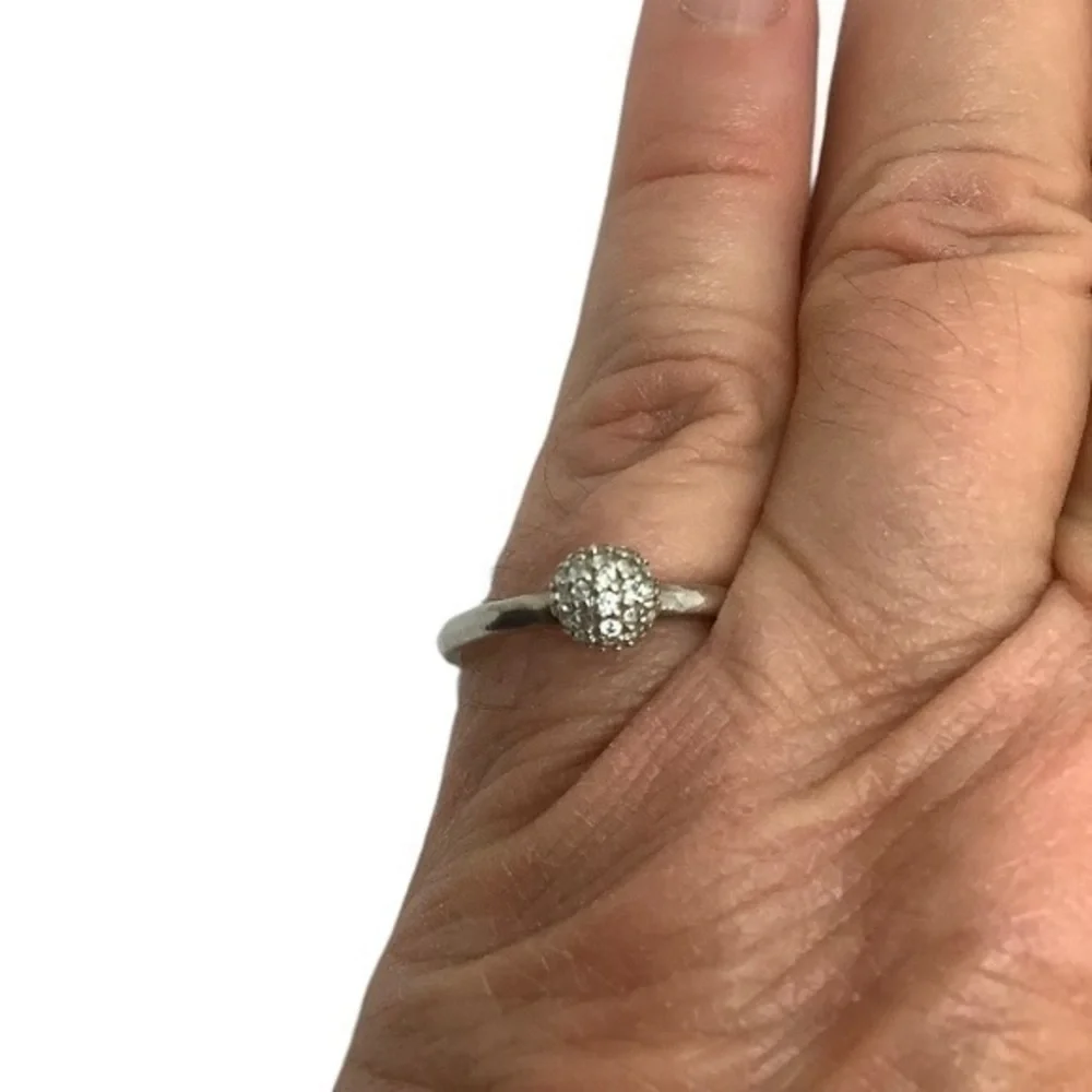 Silpada sterling silver CZ ring